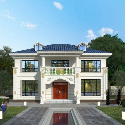 2219新农村自建房 新款网红小别墅设计图纸二层简单农村洋房全套