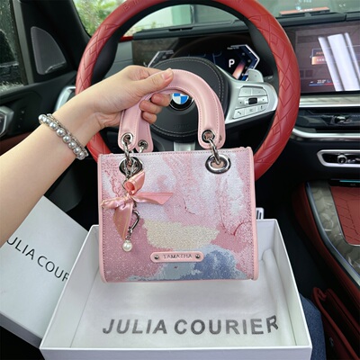 JULIA COURIER520礼物高级感戴妃包包女2026新款潮单肩斜挎小方包