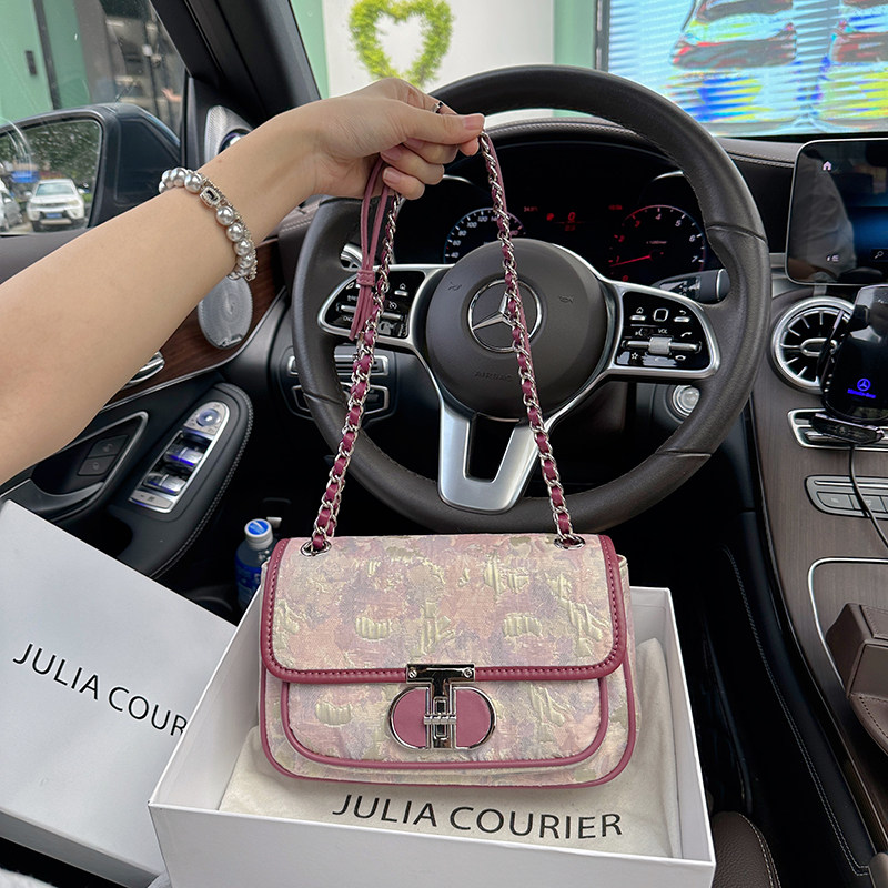JULIA COURIER小众原创绣花腋下包包女2024新款高级感单肩斜挎包
