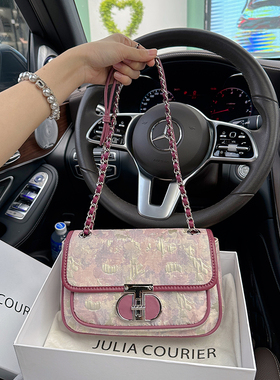 JULIA COURIER小众原创绣花腋下包包女2024新款高级感单肩斜挎包