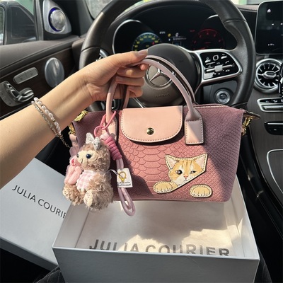 JULIACOURIER女包丝绒迷你托特包包女2025新款秋冬单肩斜挎手提包