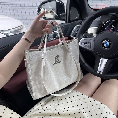 JULIA COURIER女包百搭蛇纹托特包包女2026新款潮单肩斜挎包通勤