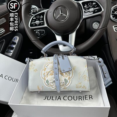 JULIA COURIER小众新中式波士顿包包女2024新款潮国风单肩斜挎包