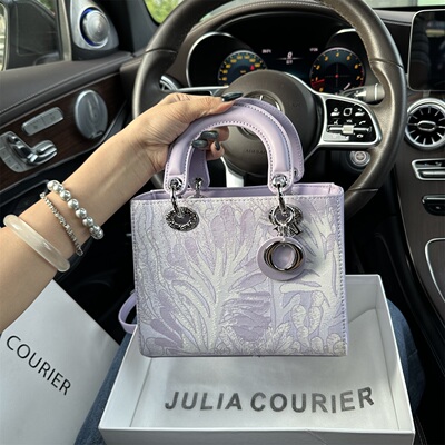 Julia Courier520礼物刺绣戴妃包包女2026新款单肩斜挎手提包通勤