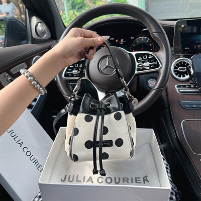 JULIA COURIER波点水桶包折扣