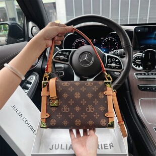 JULIA COURIER女包轻奢印花波士顿包包女2026新款大容量单肩斜挎