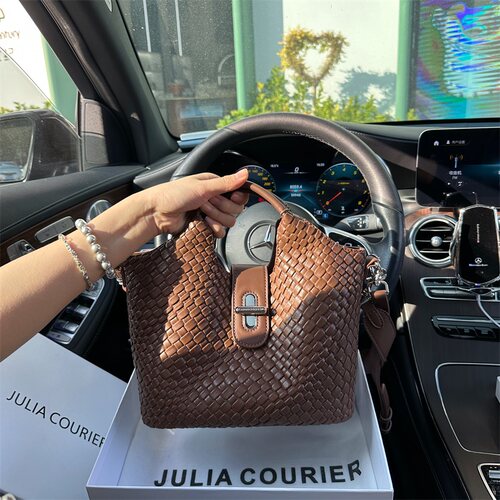 JULIACOURIER编织纹水桶包折扣