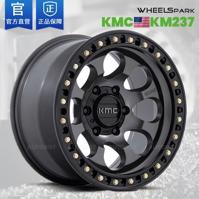 美国KM237越野防脱圈17寸牧马人坦克300猛禽F150烈马霸道kmc轮毂