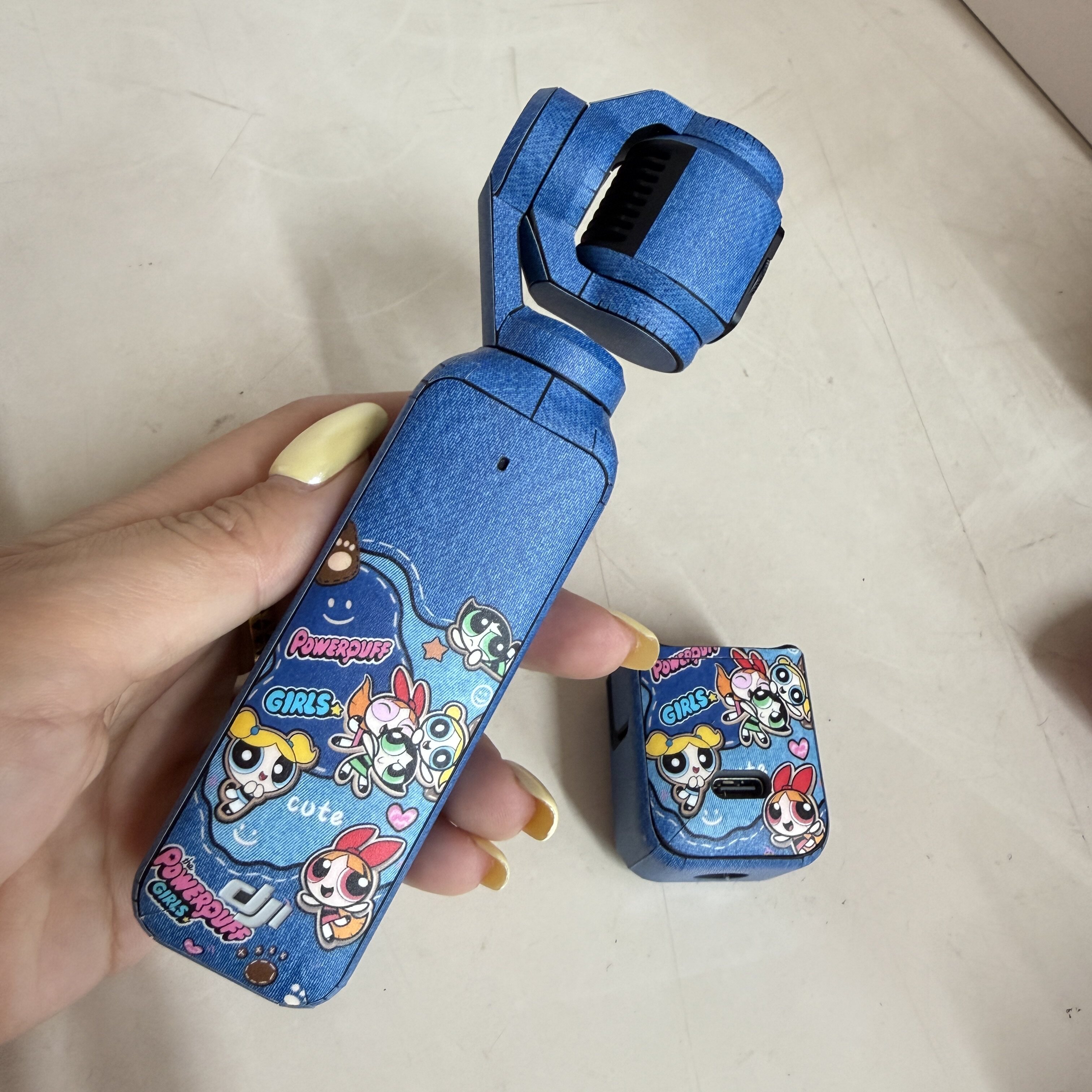适用于大疆Pocket4卡通全身贴膜保护防刮定制OSMO云台灵眸贴纸DIY