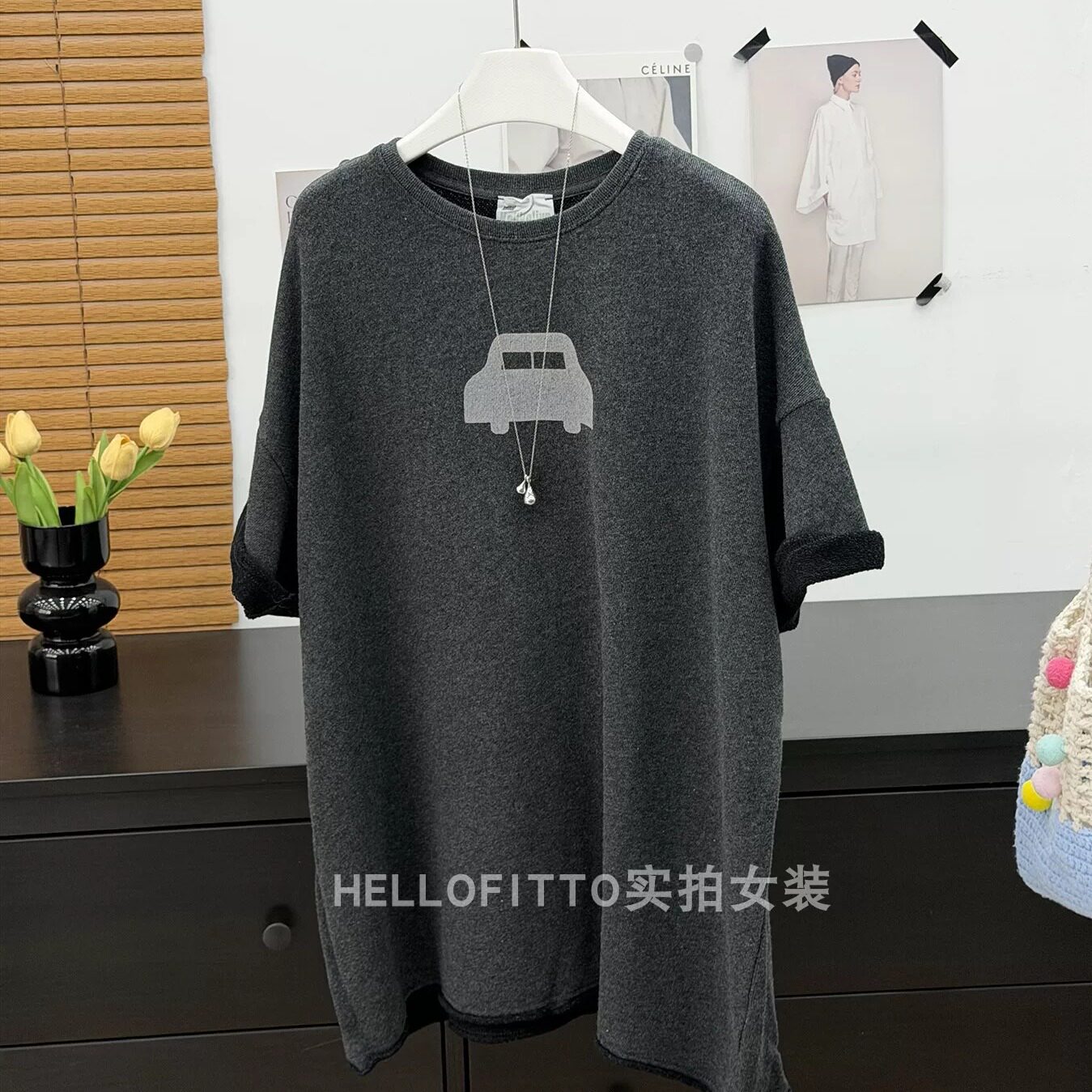 柔软毛圈棉厚短袖T恤秋季韩版宽松大版中长款女士上衣打底衫洋气