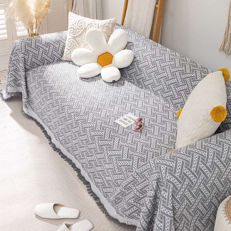 北欧风棉麻沙发巾防猫抓垫沙发盖布全盖通用沙发垫子户外露营盖毯,居家布艺,沙发套,淘宝优惠券,粉丝福利购,淘宝优惠卷