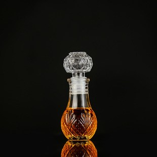 创意新款透明玻璃瓶迷你小酒瓶分装瓶分装红酒瓶药酒精油瓶玻璃瓶