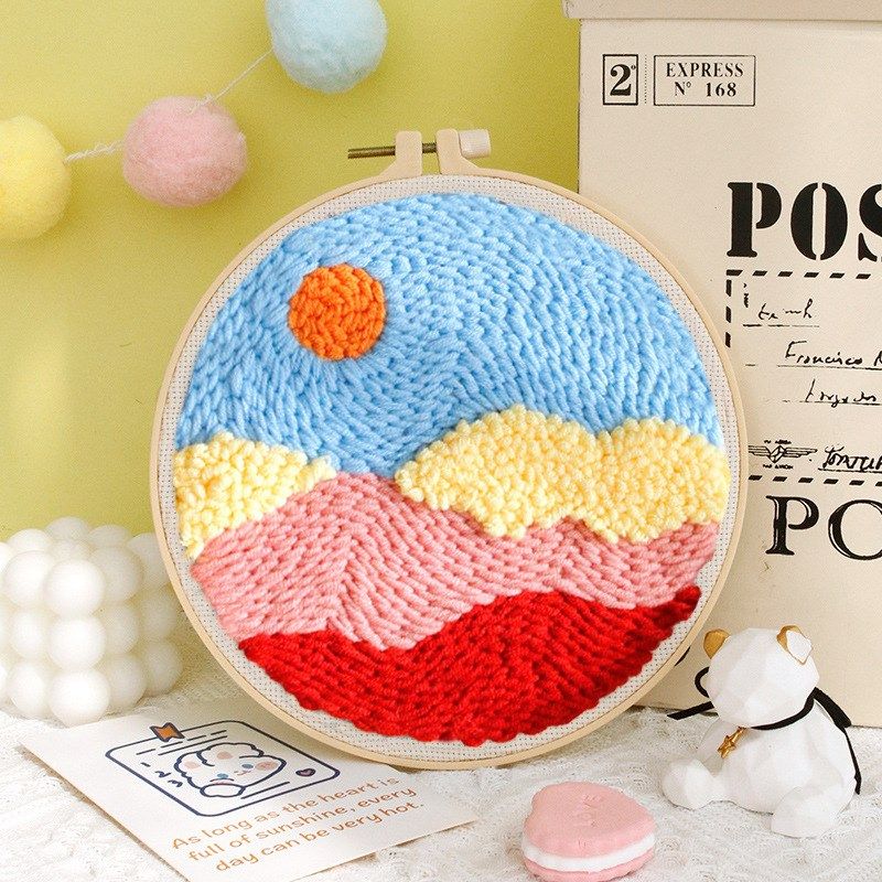 俄罗斯戳戳绣绣刺绣iy材料包手工毛线戳绣套装手工课自绣礼物,居家布艺,缝纫DIY材料套装,淘宝优惠券,粉丝福利购,淘宝优惠卷