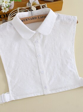 棉假领子女衬衫百搭装饰假领木耳边假衣领白色衬衫假领女B337