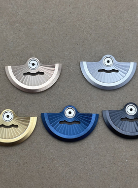 新旋转纹款改装NH35自动陀适合NH35 NH36机芯自动锤摆陀手表配件