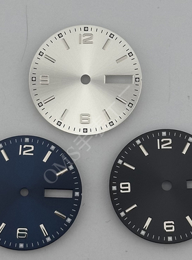 28.53mm改装适用NH35/NH36表盘双日历机芯款潜水表手表配件