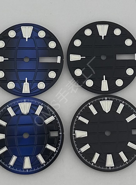 28.53mm改装适用NH35/NH36表盘夜光机芯款潜水表手表配件