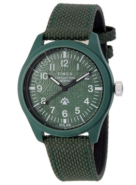 直邮购正品Timex天美时Expedition男士绿色陶瓷休闲手表TW2W71000