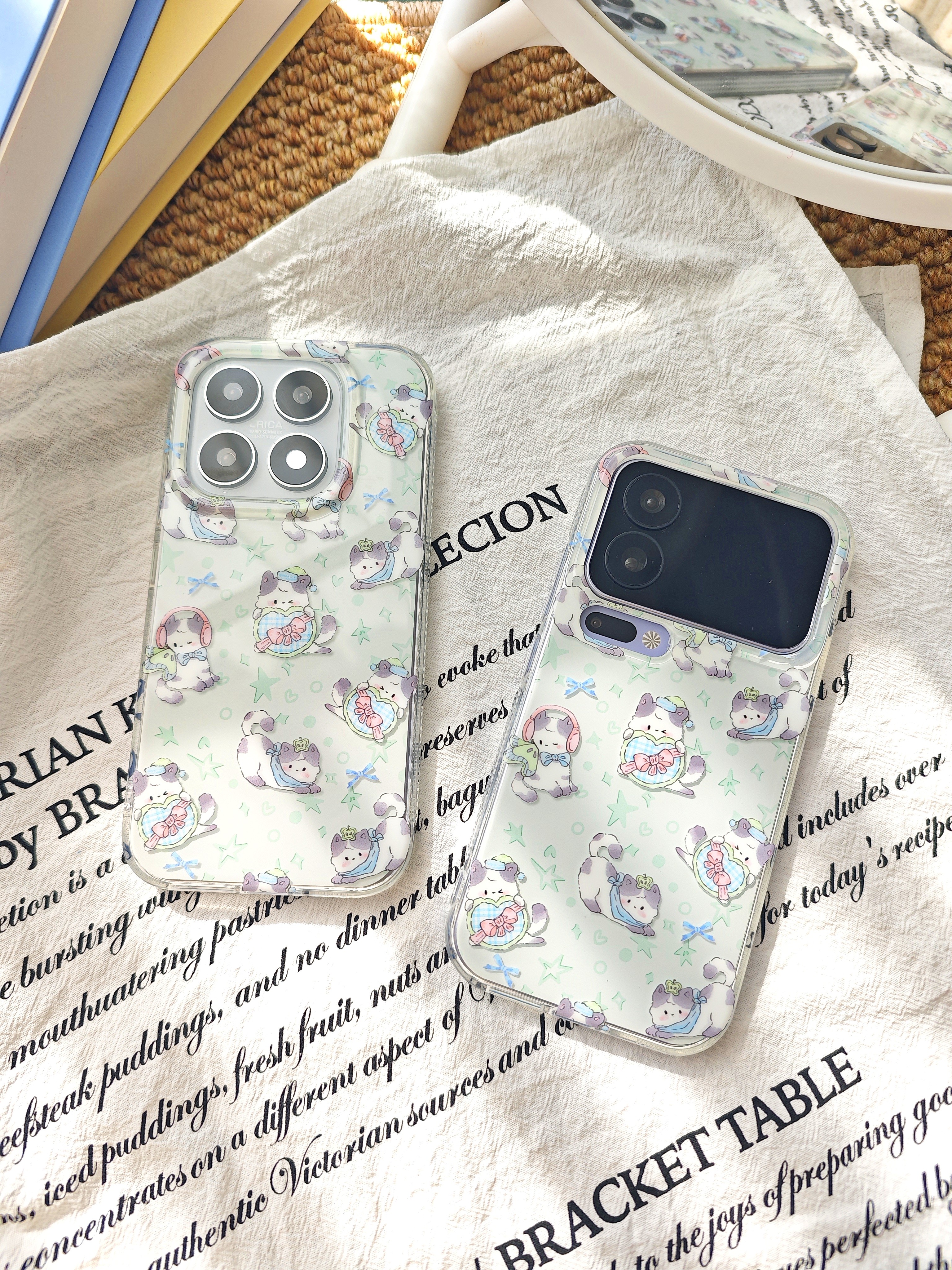 原创喵星派对小米17系列手机壳17promax可爱卡通亮面女防摔壳