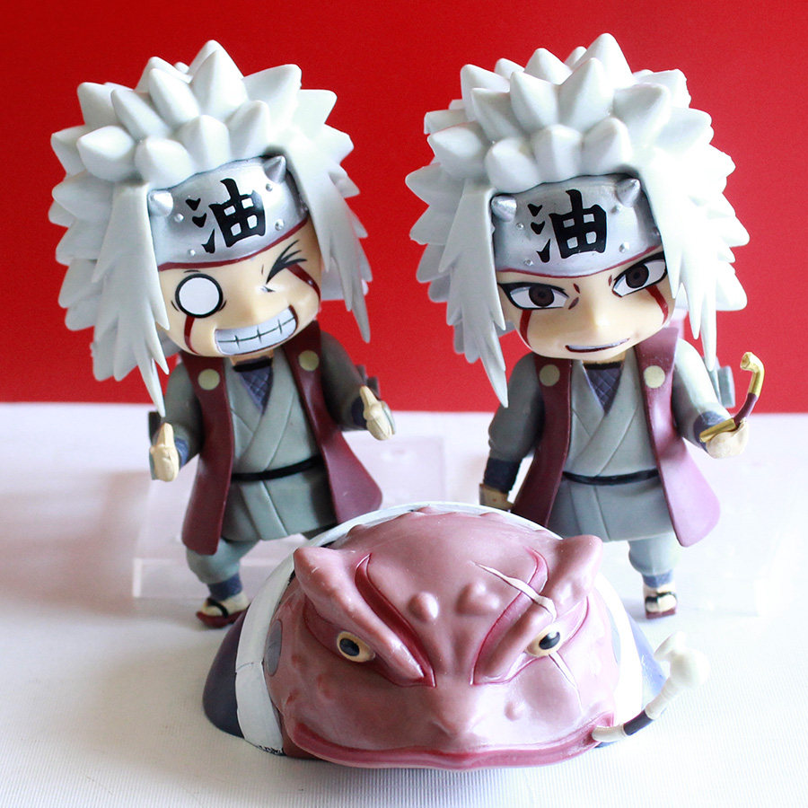 动漫现货 火影 三忍自来也蛤蟆文太q版3款公仔模型pvc手办摆件