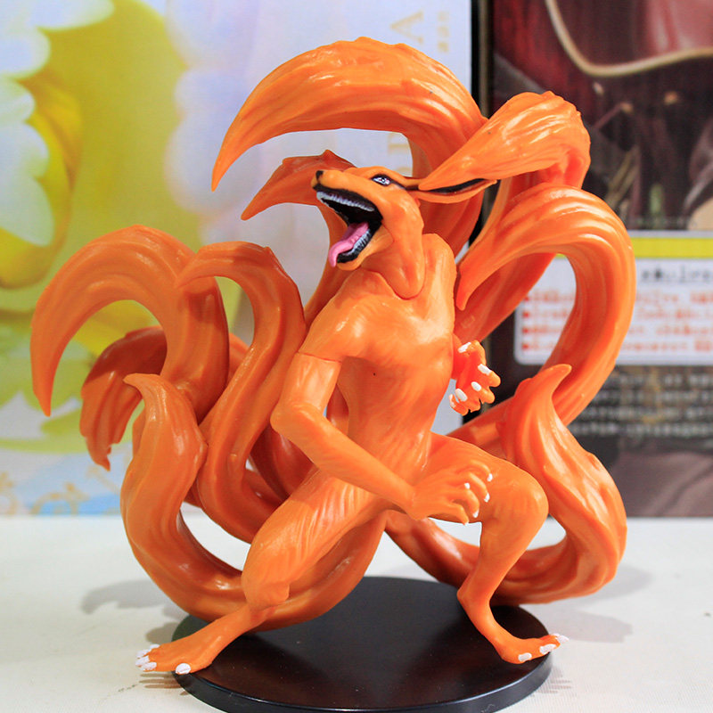 现货包邮动漫 尾兽一尾九妖狐尾佐助鸣人手办公仔景品模型摆件