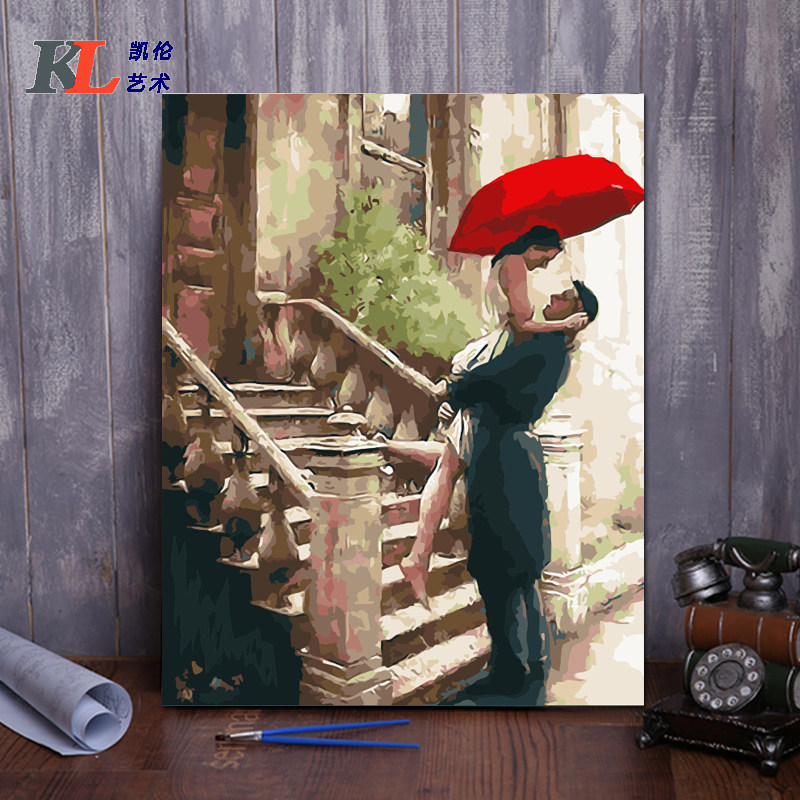 diy爱情花卉动漫人物美女装饰画