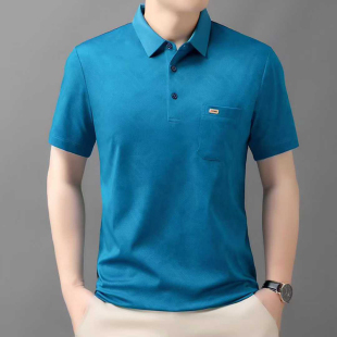 翻领短袖 中老年男士 polo衫 宽松高档半袖 上衣 2026夏季 爸爸装 新款
