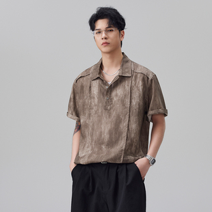 短袖 天丝Polo衫 男纯色亚麻透气翻领体恤 新款 实拍2026夏季