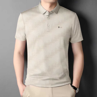 翻领短袖 中老年男士 polo衫 宽松高档半袖 上衣 2026夏季 爸爸装 新款