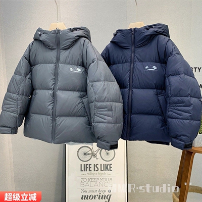 牛哆哆童装中大童韩版连帽羽绒服