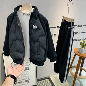 牛哆哆童装 儿童韩版羽绒服2023冬款校服神器90白鸭绒外套潮3728