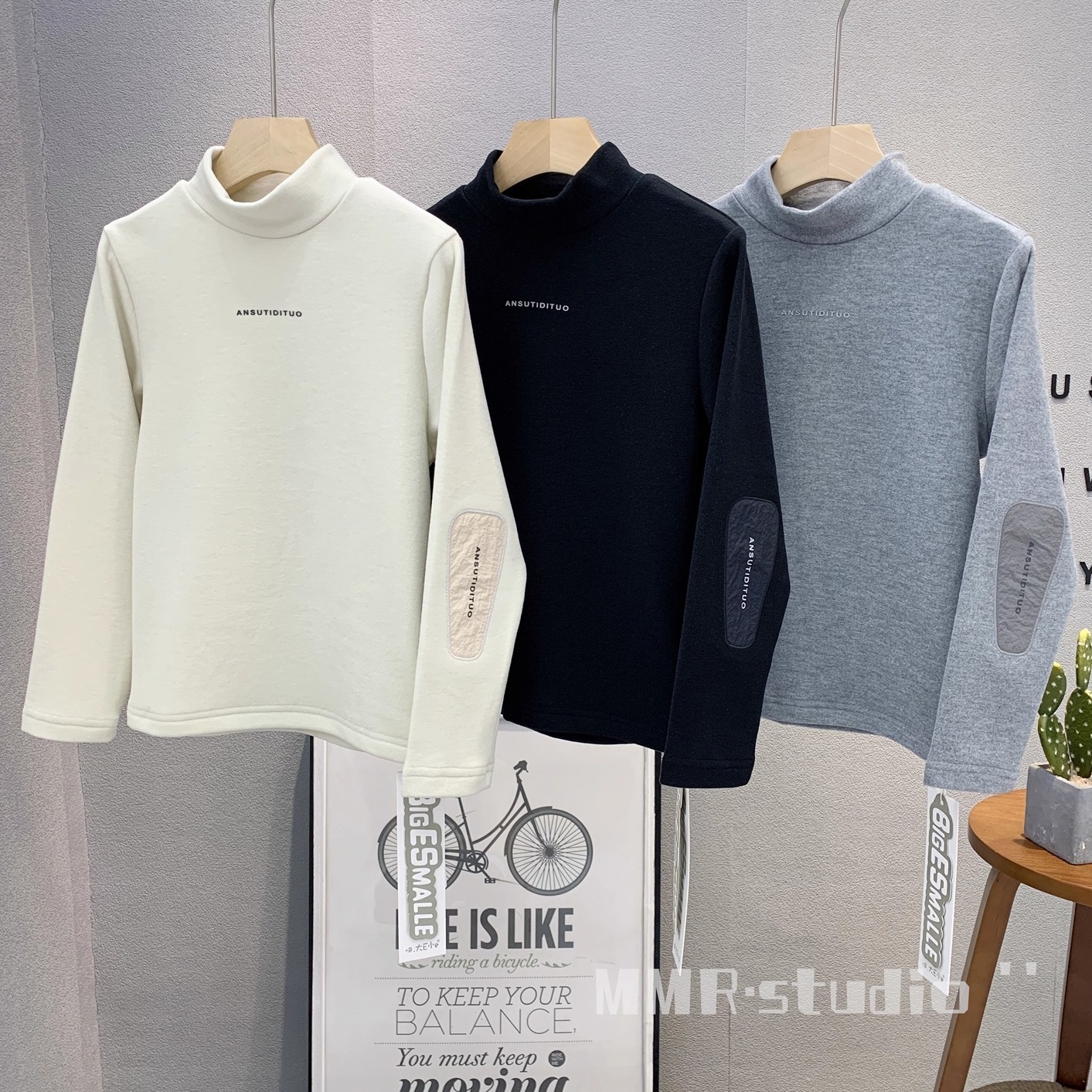 大E小e童装儿童百搭德绒打底衫潮