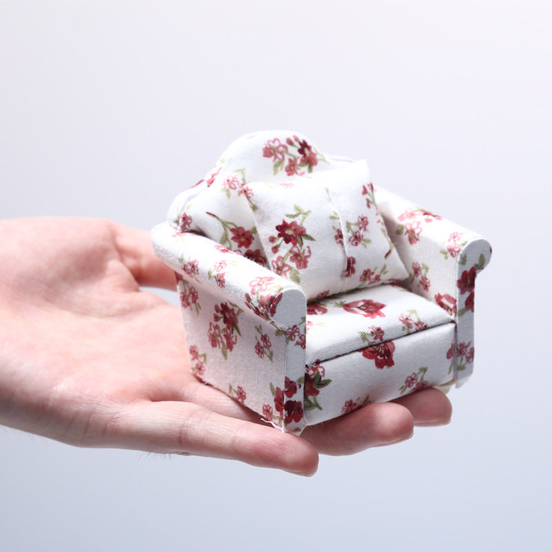 112娃娃屋迷你沙发模型场景模型