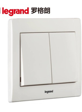 TCL罗格朗开关插座面板五孔86型暗装家用二三插空调插座美淳白色