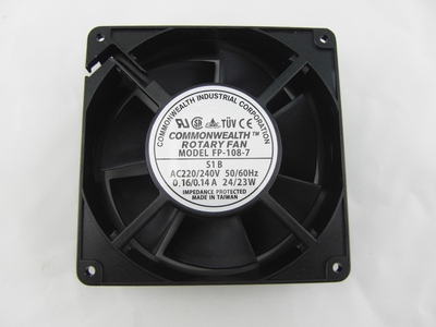 全新台湾COMMONWEALTH风机FP-108-7 12738 AC220V变频器机柜风扇
