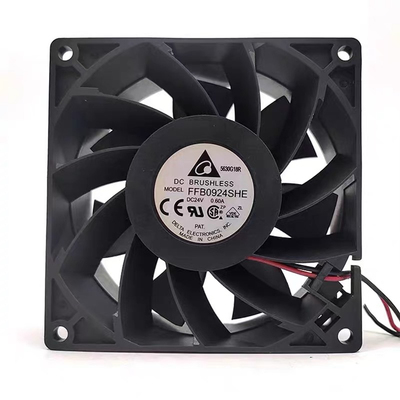 台达FFB0924SHE 9038 24V 0.60A 9cm 双滚珠大风量变频器散热风扇