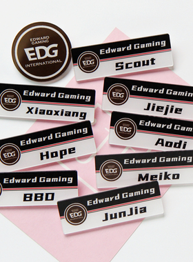 EDG英雄联盟战队LOL周边胸针电子竞技应援徽章电竞S11胸牌可定制