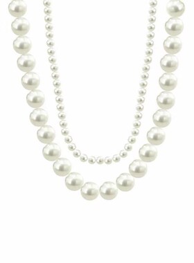 人鱼公主双层珍珠缠绕项链法式复古珍珠项链女时尚百搭轻奢气质