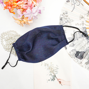 防晒口罩【霜梅枝】透气香云纱桑蚕丝面罩防尘防风沙真丝面纱四季