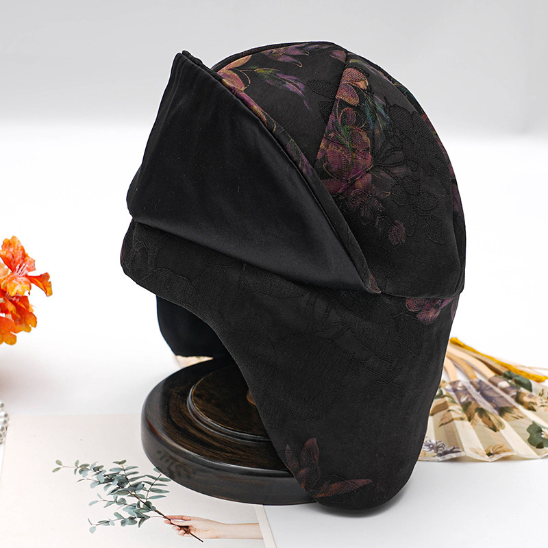 香云纱【眼罩帽】加厚头巾帽防风防尘新款多用百搭中式时尚冬帽,服饰配件/皮带/帽子/围巾,帽子,淘宝优惠券,粉丝福利购,淘宝优惠卷