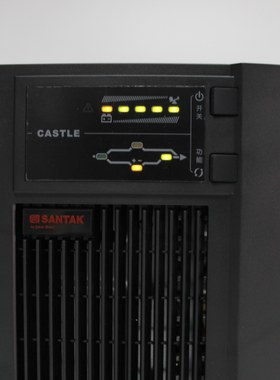 正品山特UPS不间断电源 C1KS 800W 1KVA 12V65AH电池6只供电6小时