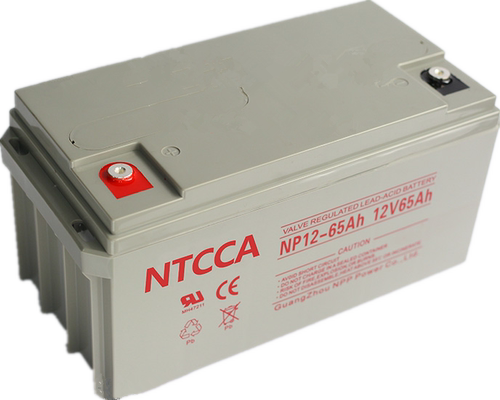 NTCCA电池UPS电源蓄电池12V65AH免维护胶体太阳能直流屏EPS