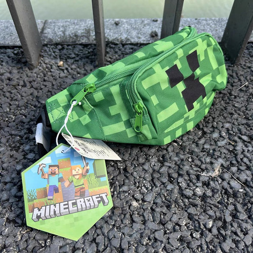 外贸原单 我的世界卡通腰包 休闲双层大人儿童腰包