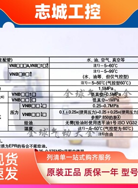 SMC气控阀VNB104AS-6A-8A-10A VNB102AS-8A-10A-6A VNB104CS-8A
