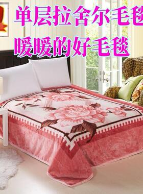 厂销超柔单层拉舍尔毛毯子学生宿舍毯秋冬单双人绒毯秋冬加厚床单