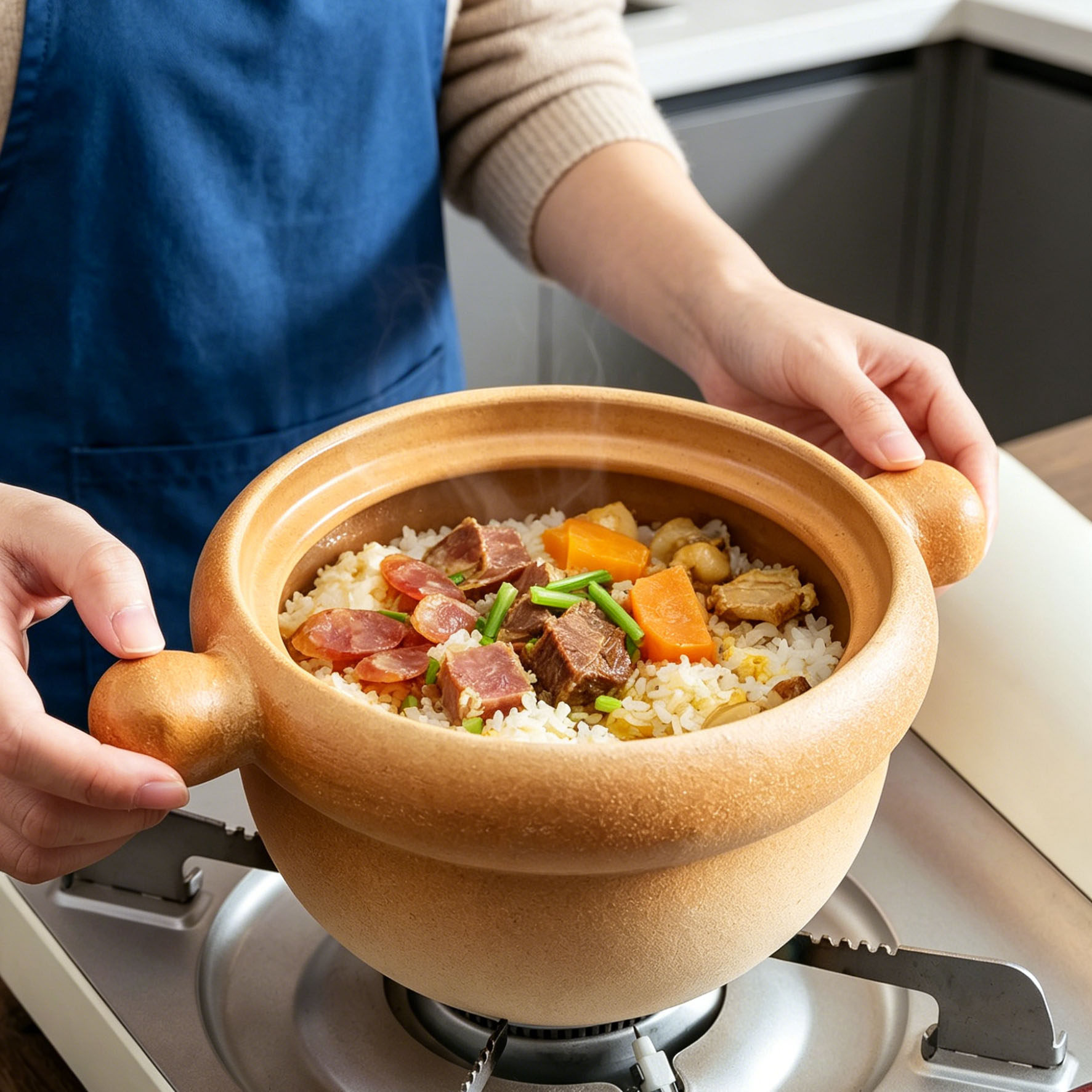 迷你小砂锅陶瓷砂锅一人食宝宝辅食锅煲仔饭米线砂锅燃气灶电陶炉