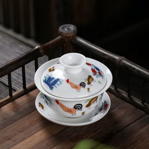 景德镇白瓷品茗杯功夫茶具