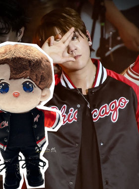 现货20cmMirror姜濤 MDL50週年音樂會红色棒球服外套公仔衫衣服