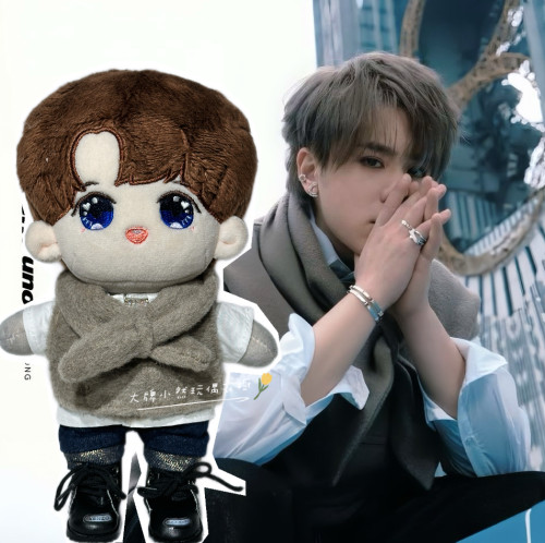 mirror男團20cm姜濤keung to同款公仔衫手工定制棉花娃娃衣服