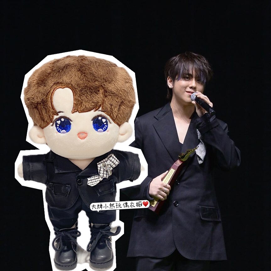 20cm现货 香港公仔mirror棉花娃娃姜濤keungto叱吒頒獎禮應援套裝